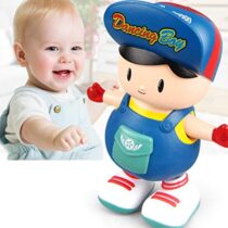 Bump and Go Electric Dancing Boy Cute Music Light Dancing Toy Battery Operated for Kids Baby Electric Toys with Sound