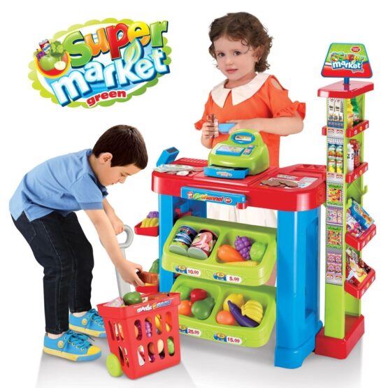 Toys Station Home Supermarket Play Set for Kids – Educational and Interactive Toy, Battery Operated