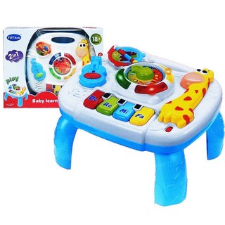 Baby Toys Musical Learning Table 6 Months Up- Early Education Activity Center Multiple Modes Game Kids Toddler Boys & Girls