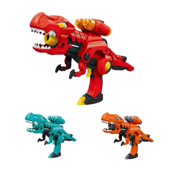 Dinosaur Toy 3 In 1 Deformed Electric Shooting Game Toy