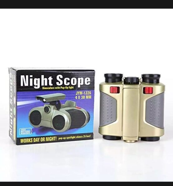 Kids Outdoor Observing Night Scope Binocular Pop-up Light Telescope Toy