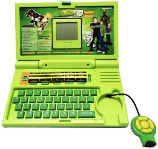 Ben 10 English Learner Laptop for Kids 20 Activity (Green)