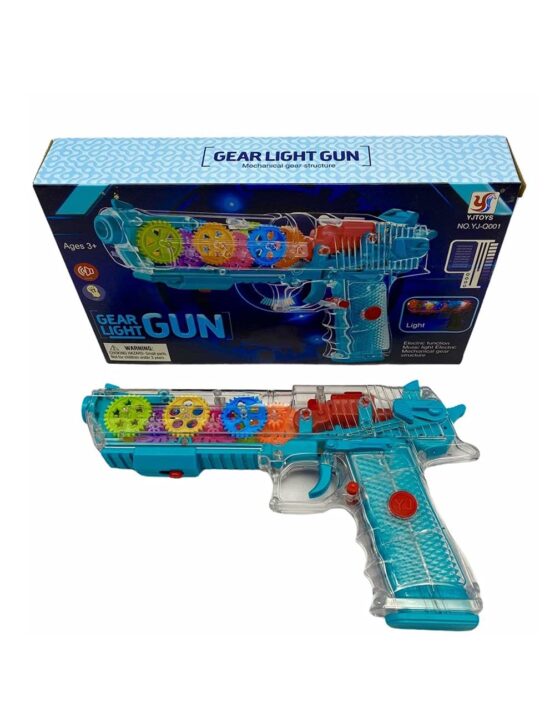 Musical 3D Light Gear Gun Toy For Kids