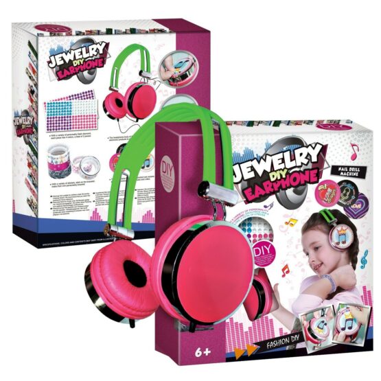 DIY Jewelry Decorative Headphones Toy For Kids Girls