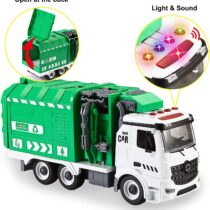 Take Apart Garbage Truck Toy with Light and Sounds, With Trash Cans, Screwdriver Toys, for DIY Assembly