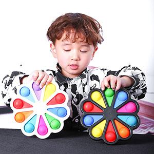 Colorful Anxiety Toys, Spinning Anxiety Toy, Dimpled Simple Digit Toy For Kids Girls