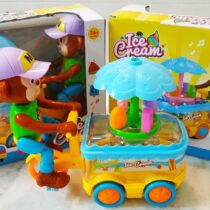 Music Ice Cream Trolley Toy For Kids. With the Feature of 360 Degree Rotation and Cycling. Fantastic Music and Sound.
