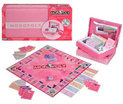 Monopoly Pink Boutique Edition Board Game For Kids Girls