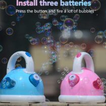 Electric Bubble Machine Toy For Kids, Button Automatic Bubble Machine