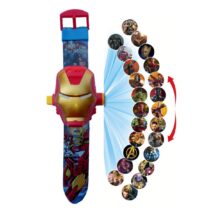 Iron-men Theme Digital Toy Watch with 24 Image Projection and Characters Theme Suitable for Kids