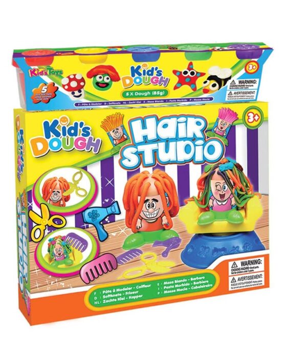 Toy Dough Hair Studio Playset For Kids Boys and Girls