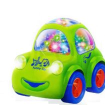 Fun Car Light for Kids with 360 Degree Rotation and Sound Toy, Pull Back Toy Vehicle | Musical Toy for Boys, Girls