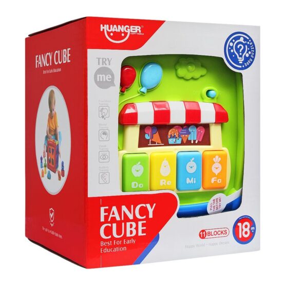 Baby Activity Cube | Educational Learning Toy Set | Contains ABCD characters Toy For Babies