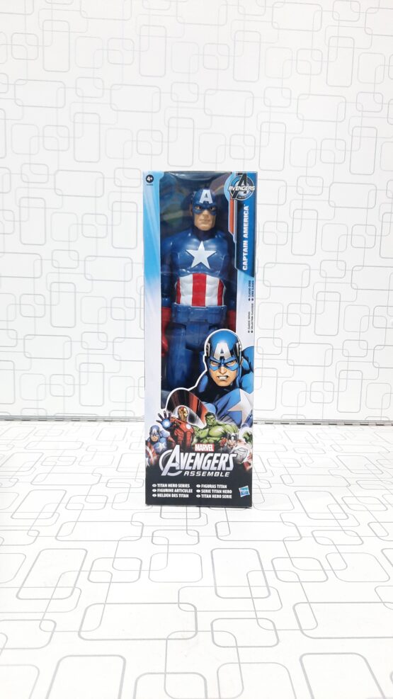 Captain America Marvel Titan Hero Series 12″-Scale Super Hero Action Figure Toy with Titan Hero