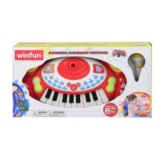 Winfun Superstar Electronic Keyboard With Microphone