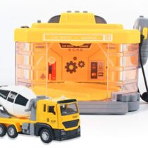 Spray Parking Lot Model Simulation Scene Children’s Toy Alloy Mixer Truck Car Washing Garage Call Machine for Kids Gift