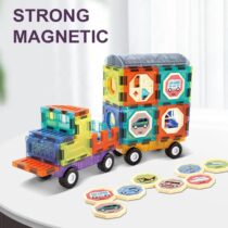 DIY Magnetic Building Block Set / Children 3D Magnet Construction Blocks Toy For Kids Boys & Girls – 41 Pcs