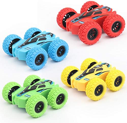 Double-Sided Pull Back Friction Cars for Kids, Vibration Inertial Car Toy Pull Back, Big Tire Four-Wheel Drive Toy car for Boys and Girls -(1pcs）